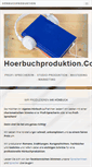 Mobile Screenshot of hoerbuchproduktion.com